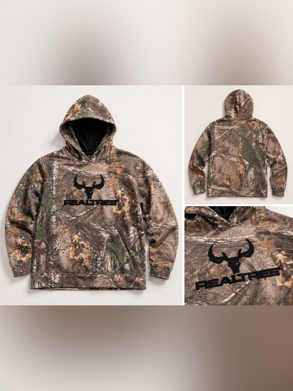 REALTREE Camouflage Hoodie with Black Logo